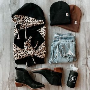🖤💛🐆 Gorgeous Naketano Style Leopard Lightweight Hoodie